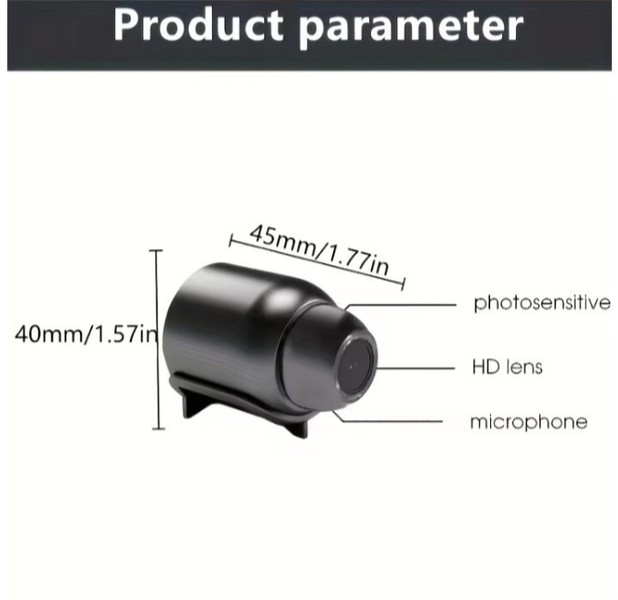 HD 1080p WiFi Mini Spy Camera Hidden IP Night Vision Camcorder Home Security Cam - Image 4