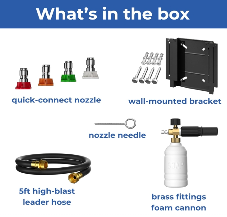 Giraffe Tools Electric Pressure Washer Power Washer Car Wash Auto Cleaning Kit