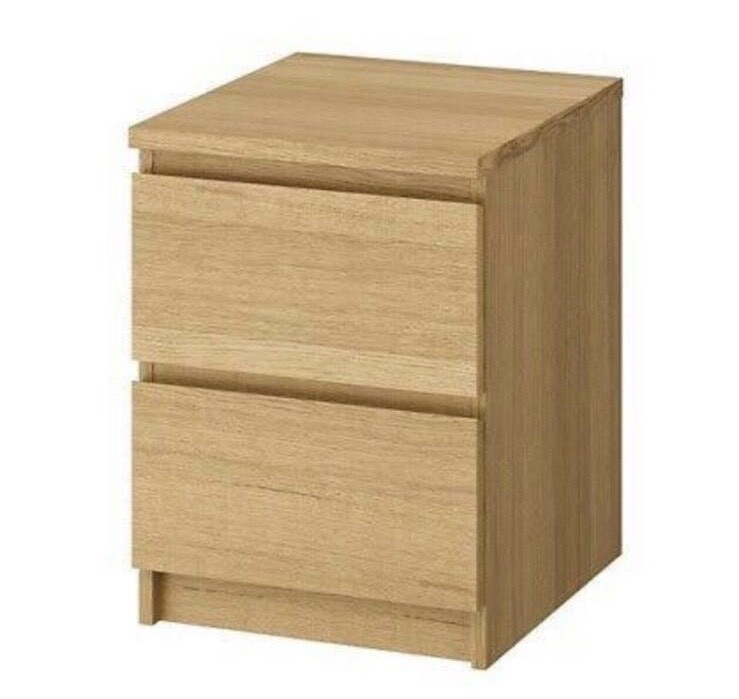 Ikea Malm Oak 2 Drawer bedside in Gloucestershire Gumtree