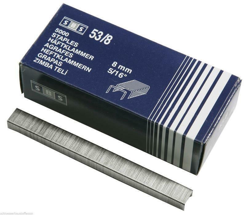 SBS® Tackerklammern Typ 53 / 8mm 5.000 Stk. Heftklammern Handtackerklammern  