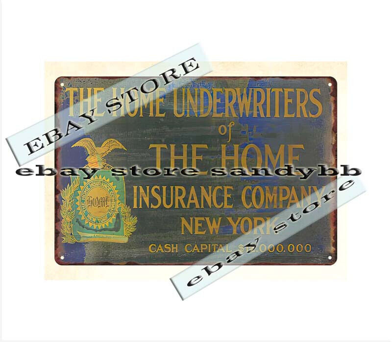 home underwriters of the home insurance company New York metal