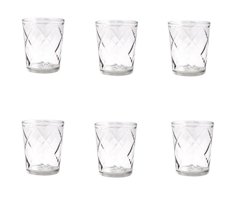 Set Servizio 6 Pezzi Bicchieri Zafyro 50cl Vetro sus