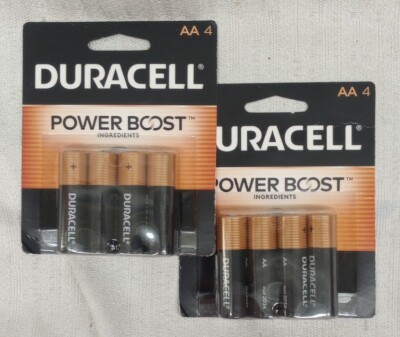 2-4 Count Duracell Power Boost AA Single Use Batteries Exp 3/34