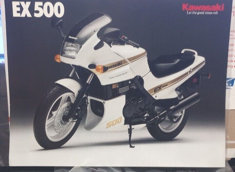 NOS Kawasaki 1989 EX500 A-3 Factory Dealer Brochure 99969-2012