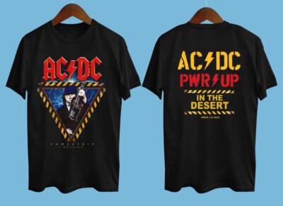 NEW ACDC Power Trip In The Desert Event Gift For Fan All size T-Shirt AGG56