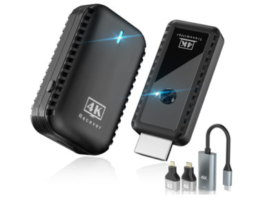 Mini Portable Wireless HDMI Transmitter and Receiver 4K, Plug & Play, 1080P HD