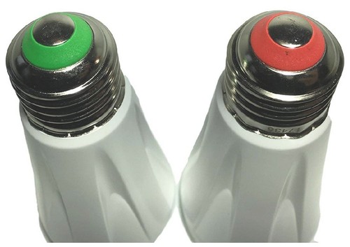 BlissBulb – One Red And One Green Bliss Bulb for a total of 2 Bulbs - BlissLight