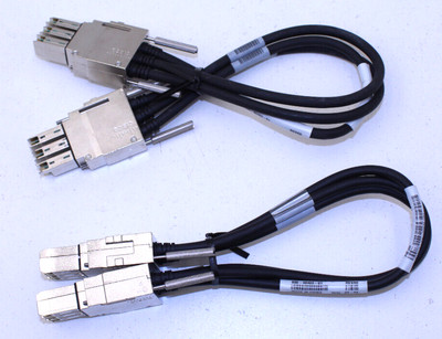 Lot of 2 Cisco Stackwise Stacking Cable STACK-T1-50CM