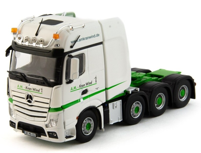 Imc Models - Camion Solo 8x4 Mercedes Actros Gigaspace Aux Couleurs Kran Wind...