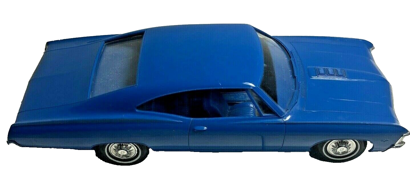 Vintage Auto Dealer Promo 1967 Medium Blue Chevy Impala SS