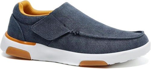 OrthoComfoot Orthopedic Shoes Mens Size 8 Blue Slip On Arch Support Walking Shoe