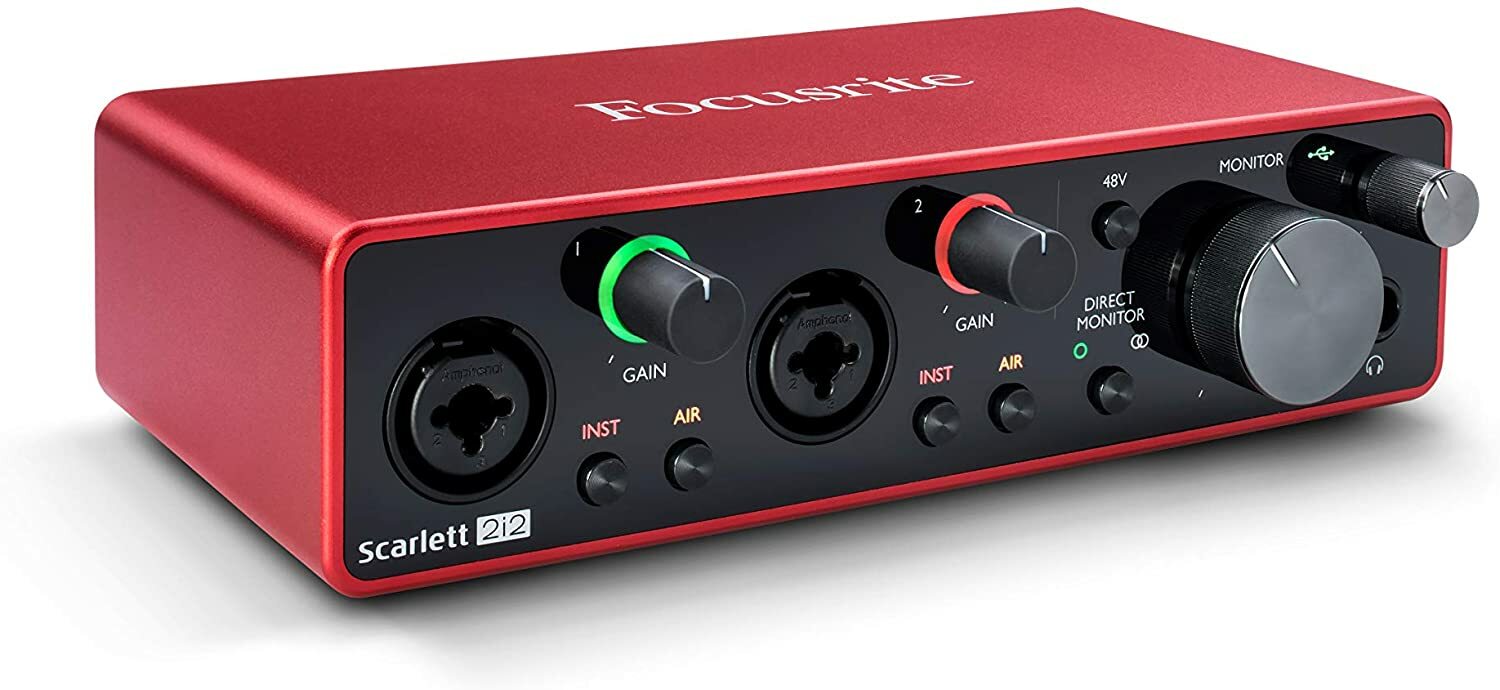 Focusrite Scarlett 2i2 3rd Gen Audio Interface with Pro