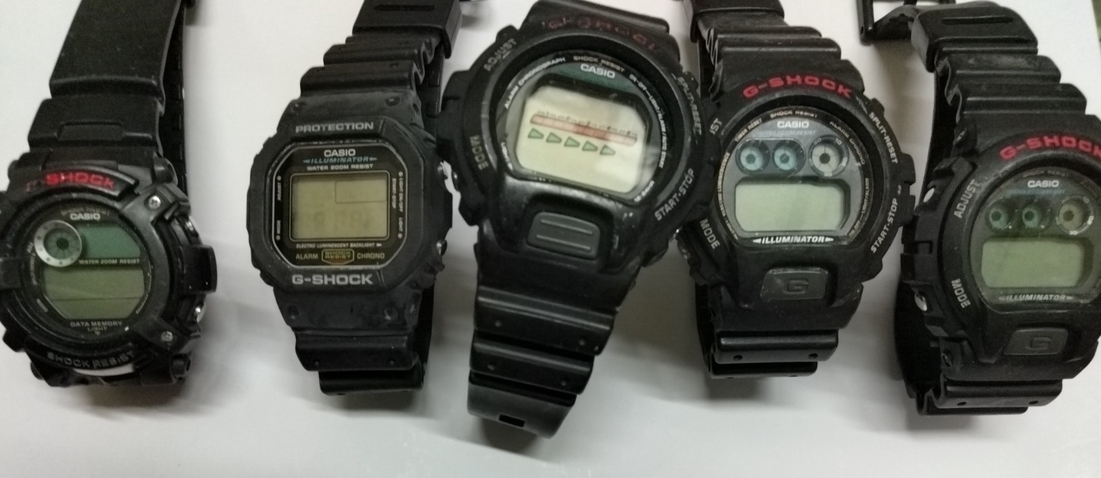 Mixed lot of Casio G- Shock Defective Non-Working for Watch