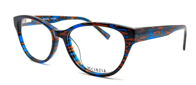 CINZIA - CIN-5066 C2 52/16/140 - COBALT / AUBURN NEW Authentic EYEGLASSES Frame