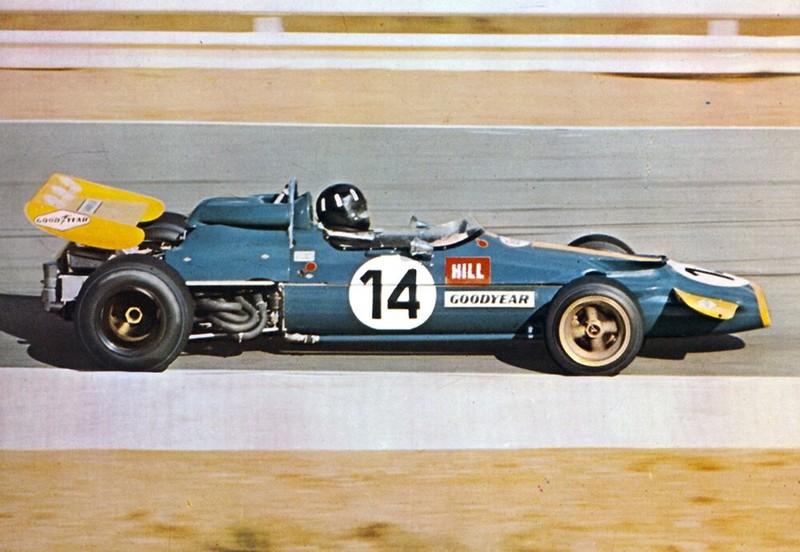 Graham Hill. Brabham Bt33, 1971. Vintage Postcard. G508