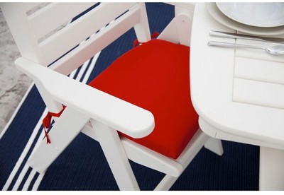 Outdoor Patio Dining Chair Folding UV Protected Weather Resistant Plastic Frame