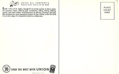 ID / Bird's Eye View of Sun Valley, Idaho / circa 1950's / Lot S239