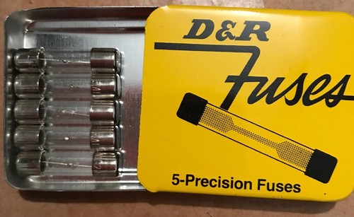 D & R FUSES  MINI-( 5-PER PK) IN METAL STORAGE CONTAINER #T520-3/4  AMP