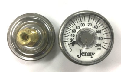 DEWALT , DEVILBISS Z-D23004 EMGLO, JENNY PG18 PRESSURE GAUGE 200 PSI 1/8'' MPT