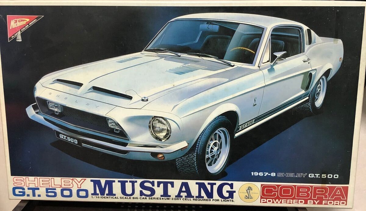 1/16 Nichimo COBRA MUSTANG GT500期間限定値下げ Nichimo 1/16 Shelby Cobra Mustang GT500 Assembly Model Kit
