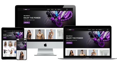 Turnkey Adult Toys Drop Shipping Store Website + Free Hosting with SSL