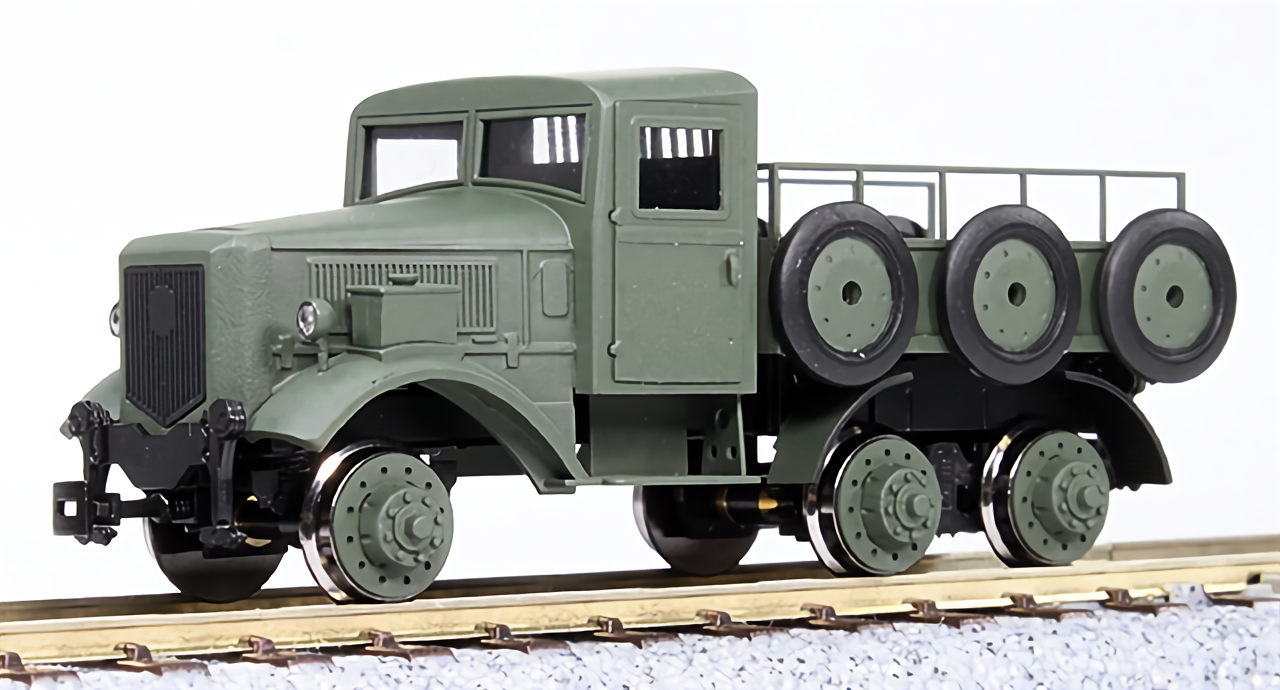 HO Gauge World Craft Japanese Army Type 100 Rail Truck Green