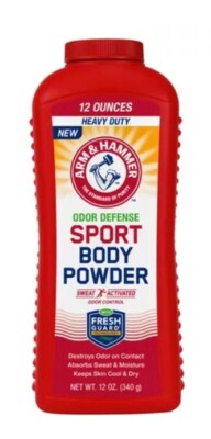 Arm & Hammer Odor Defense Sport Body Powder, 12 Ounces