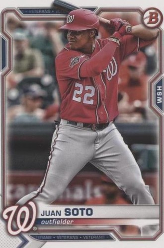 フアン・ソトTopps Bowman 2021カード ワシントン・ナショナルズ フアン・ソトTopps Bowman 2021カード ワシントン・ナショナルズ