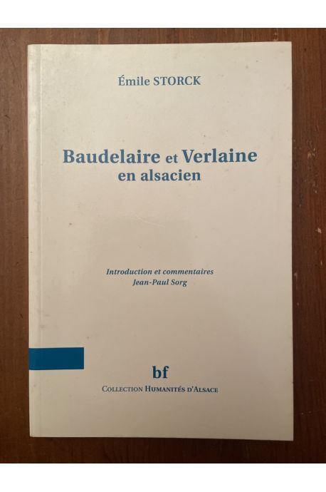 Baudelaire Et Verlaine En Alsacien Emile Storck 
