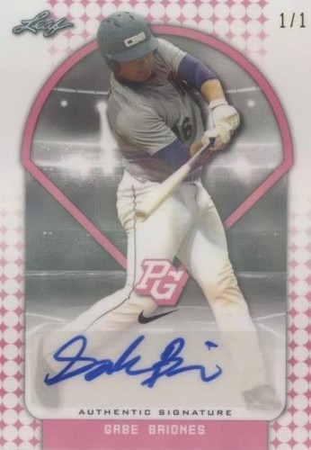 2018 Leaf Perfect Game National Showcase - Gabe Briones #BA-GB1