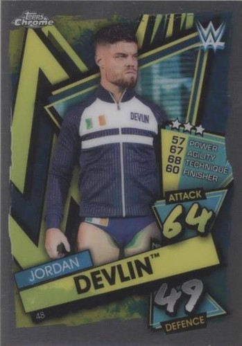 2021 Topps Chrome WWE Slam Attax - Jordan Devlin #48