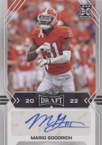 2022 Leaf Draft Mario Goodrich #BA-MG1