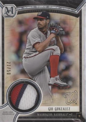 2018 Topps Museum Collection - Gio Gonzalez #MMR-GG