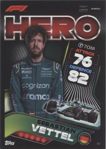 2022 Topps F1 Turbo Attax - Sebastian Vettel #67