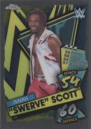 2021 Topps Chrome WWE Slam Attax - Isaiah "Swerve" Scott #41