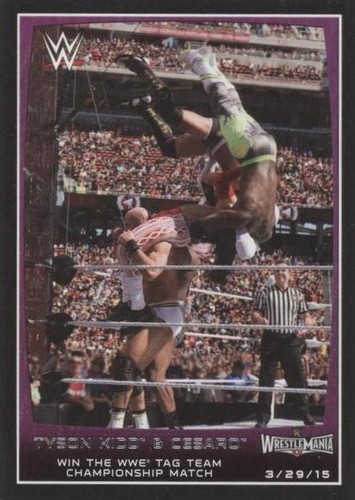 2015 Topps WWE Road to Wrestlemania - Cesaro Tyson Kidd #101