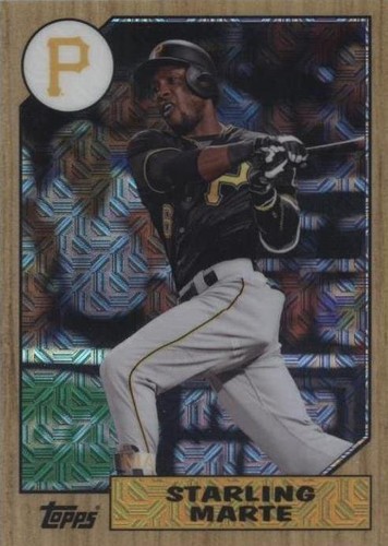 2017 Topps Silver Pack 1987 Design Chrome - Starling Marte #87-SMR