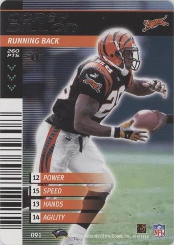 2001-02 NFL Showdown 1st Edition Corey Dillon #091