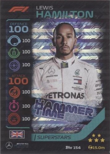 2020 Topps Chrome F1 Racing #148 Lewis Hamilton Blue 2020 Topps Chrome F1 Racing #148 Lewis Hamilton Blue