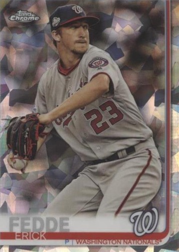 2019 Topps Chrome Sapphire Edition - Erick Fedde #398