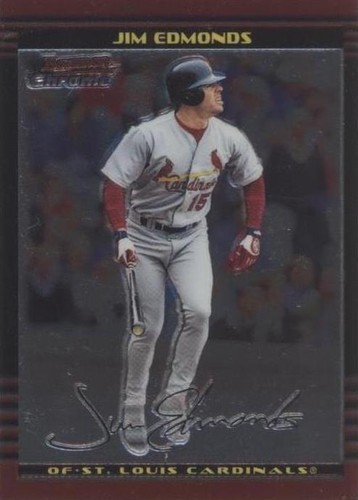 2002 Bowman Chrome - Jim Edmonds #90