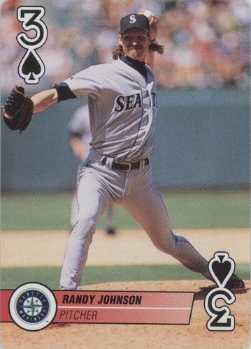 1995 Bicycle Baseball Aces Playing Cards - Randy Johnson #3S