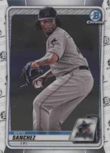 2017 Bowman Chrome Prospects Sixto Sanchez Refractor Auto