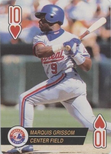 1994 Bicycle Baseball Aces Playing Cards - Marquis Grissom #10H