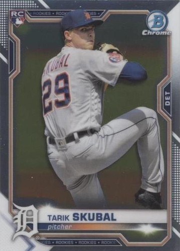 スポーツ選手 Tarik Sukubal RC Auto /99 Tarik Skubal 2020 Bowman Chrome Prospect 1st Bowman Rc Auto