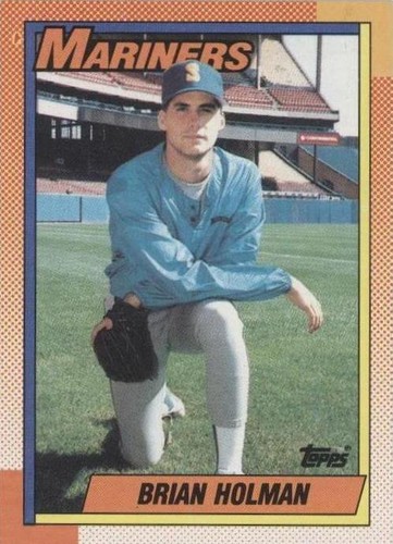 しーまん 1990 Topps Baseball Card Brian Holman Seattle Mariners #616