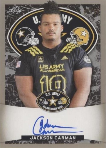 2018 Leaf Metal U.S. Army All-American Bowl Jackson Carman #ATA-JC1