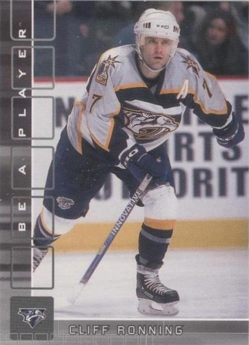 2001-02 In the Game Be A Player Memorabilia - Cliff Ronning #249