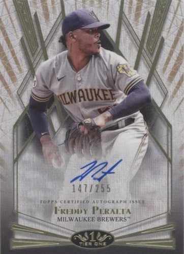 2022 Topps Tier One - Freddy Peralta #BOA-FP
