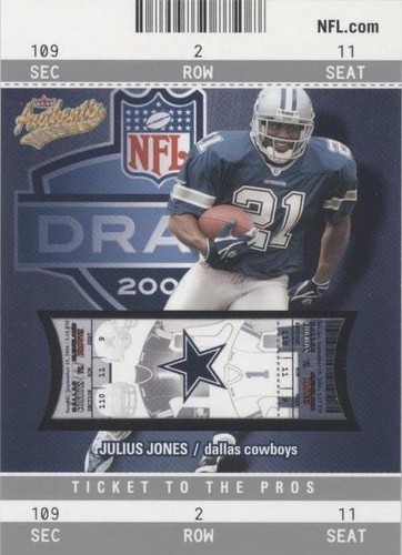 2004 Fleer Authentix Julius Jones #115